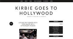 Desktop Screenshot of kirbiegoestohollywood.com