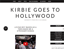 Tablet Screenshot of kirbiegoestohollywood.com